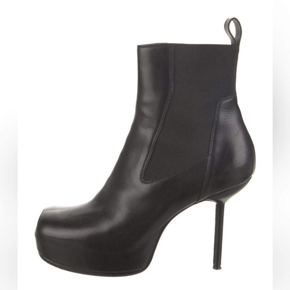 Rick Owens leather chelsea boots